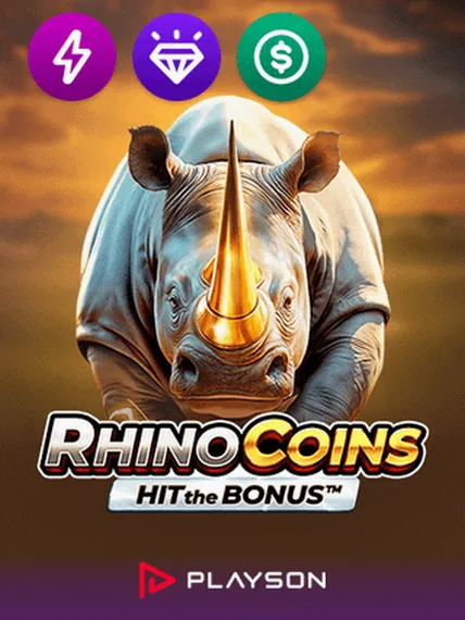 Rhino Coins Hit the Bonus slot by Playson — Commonwealth